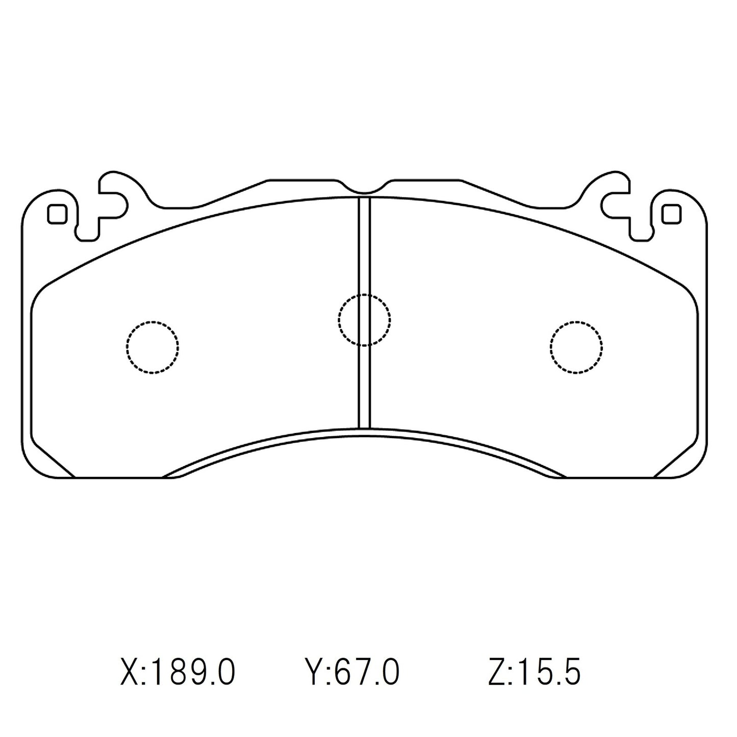 CIRCO Brake Pads Ford Mustang 2016 (Brembo)