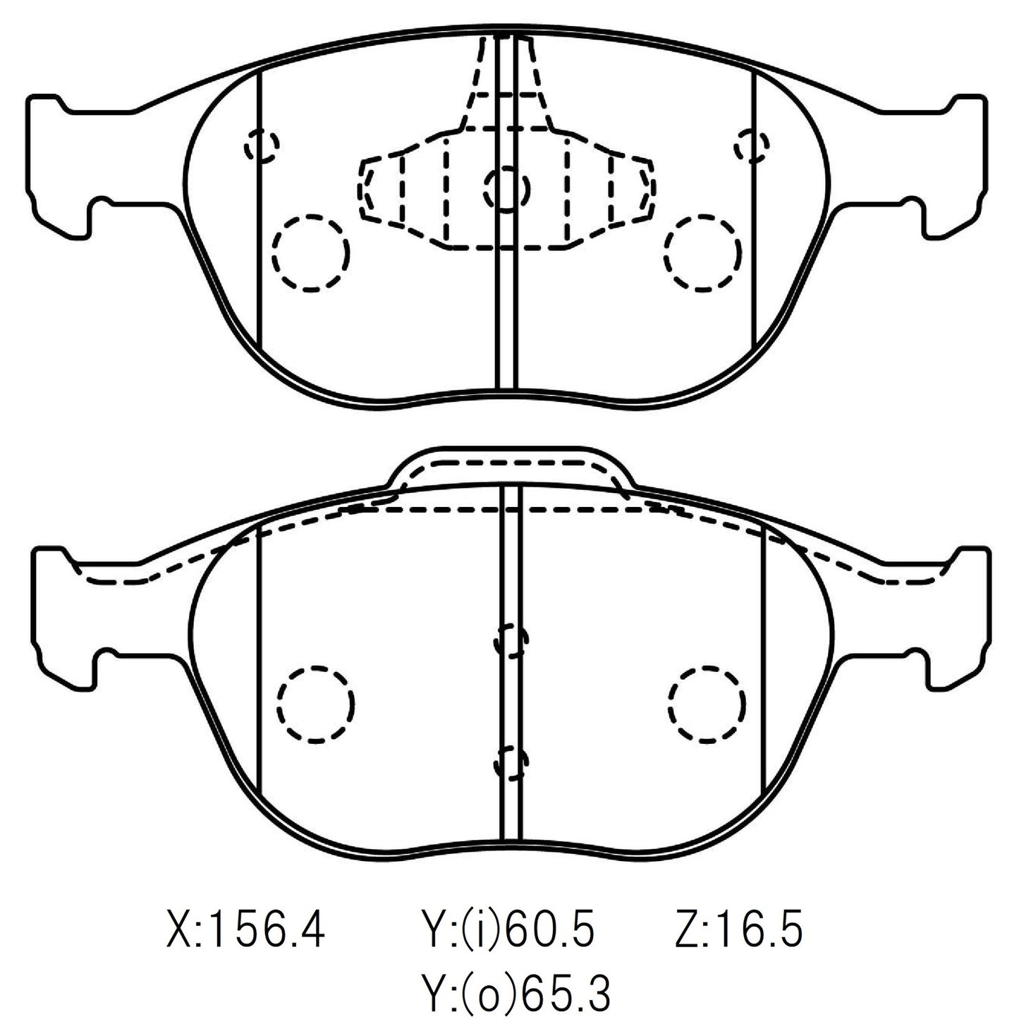 CIRCO Brake Pads Ford Fiesta 2001
