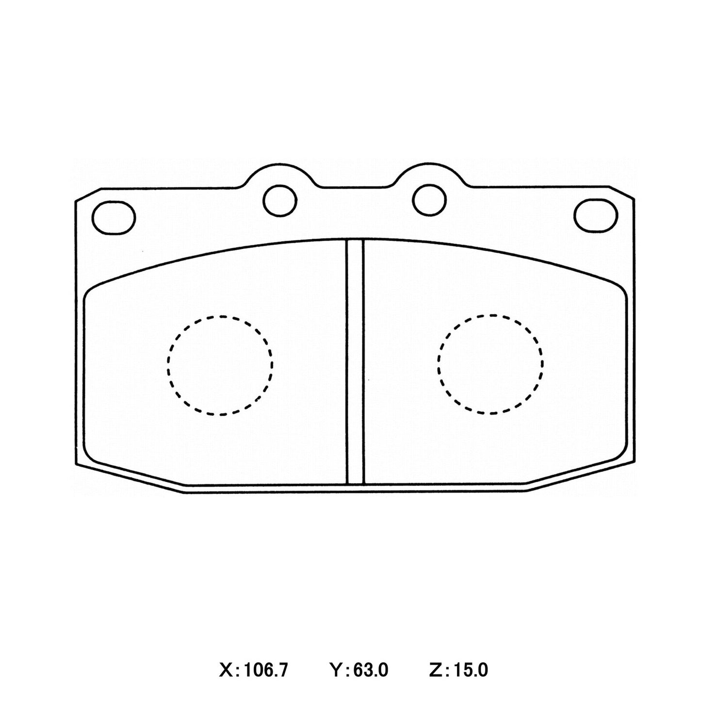 CIRCO Brake Pads Mazda RX7 FC