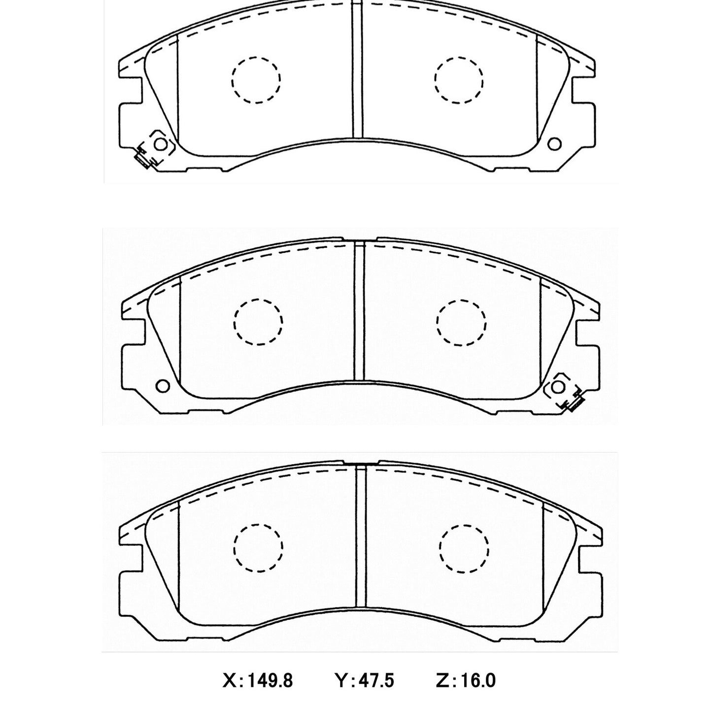 CIRCO Brake Pads Mitsubishi Evo 1
