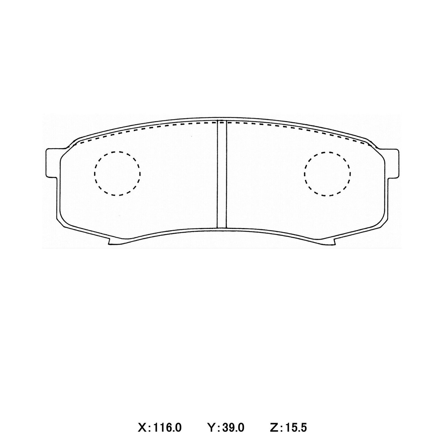 CIRCO SHD 4x4 Heavy Duty Brake Pads Toyota Landcruiser 70 & 80 / FJ Cruiser / Pajero