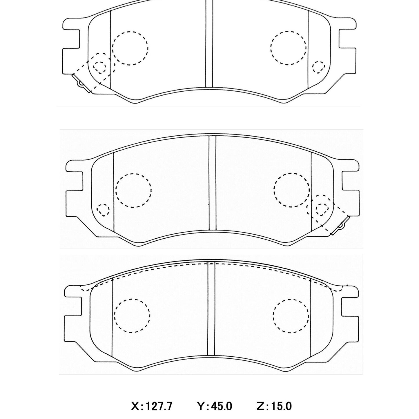 CIRCO Brake Pads Nissan Pulsar FRONT