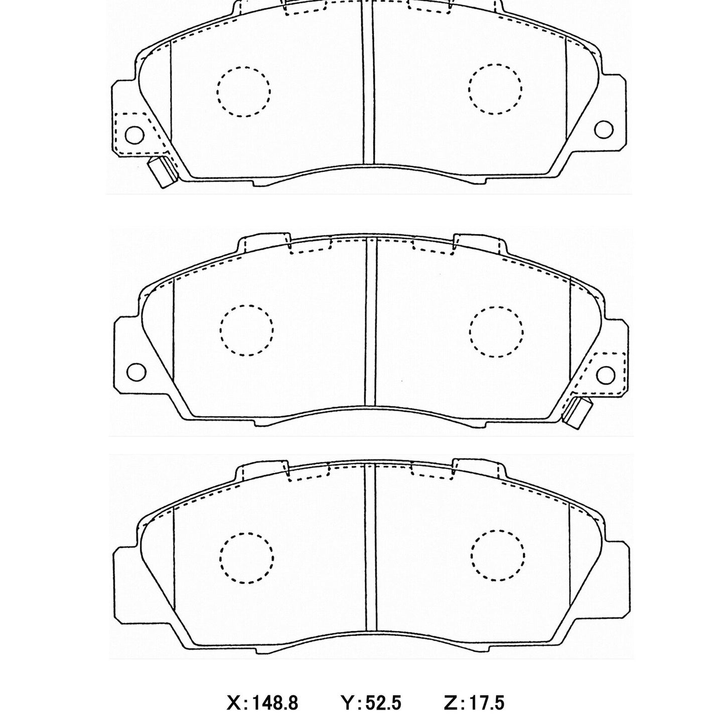 CIRCO Pads Honda Integra DC2 Type R / NSX