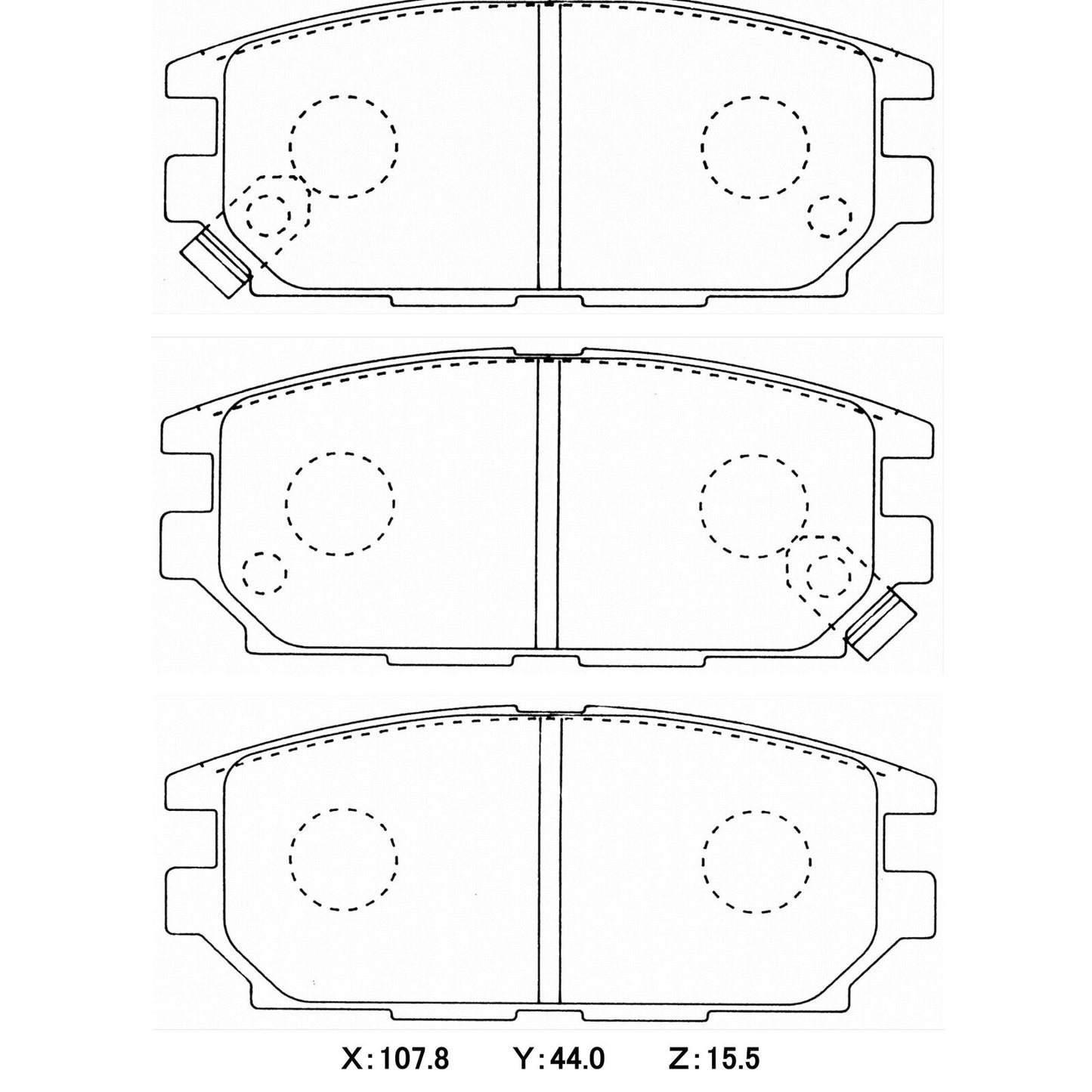 CIRCO Brake Pads Mitsubishi Evo 4