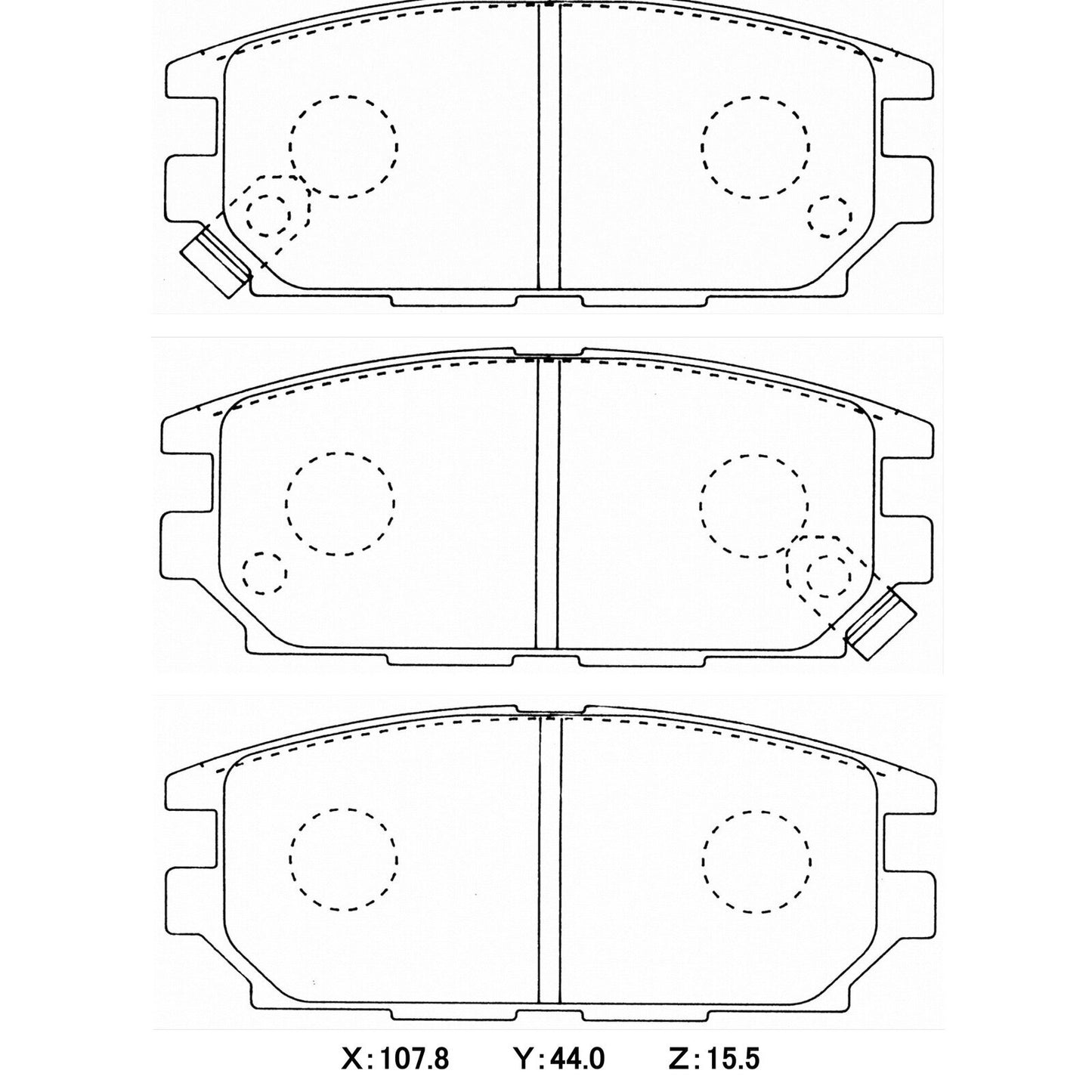 CIRCO Brake Pads Mitsubishi Evo 4
