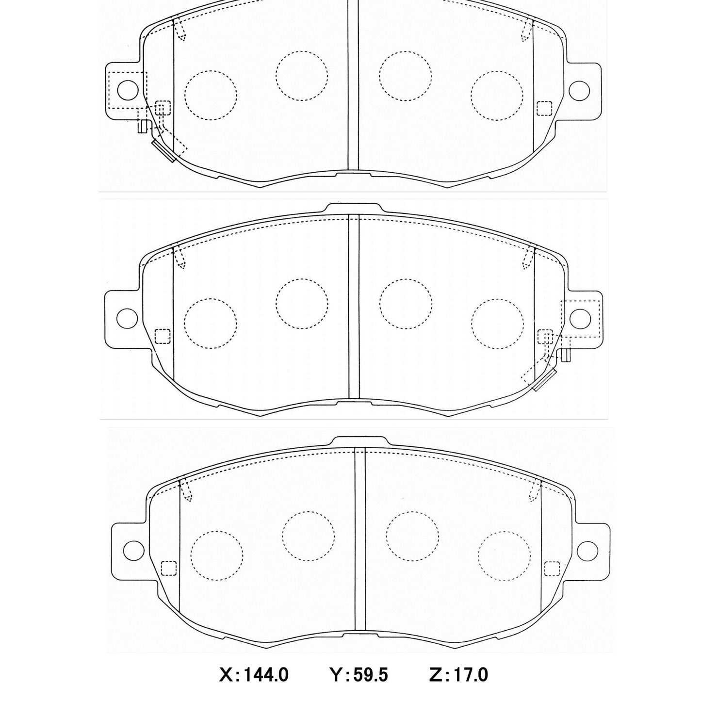 CIRCO Brake Pads Toyota Supra JZA80 (2 pot)