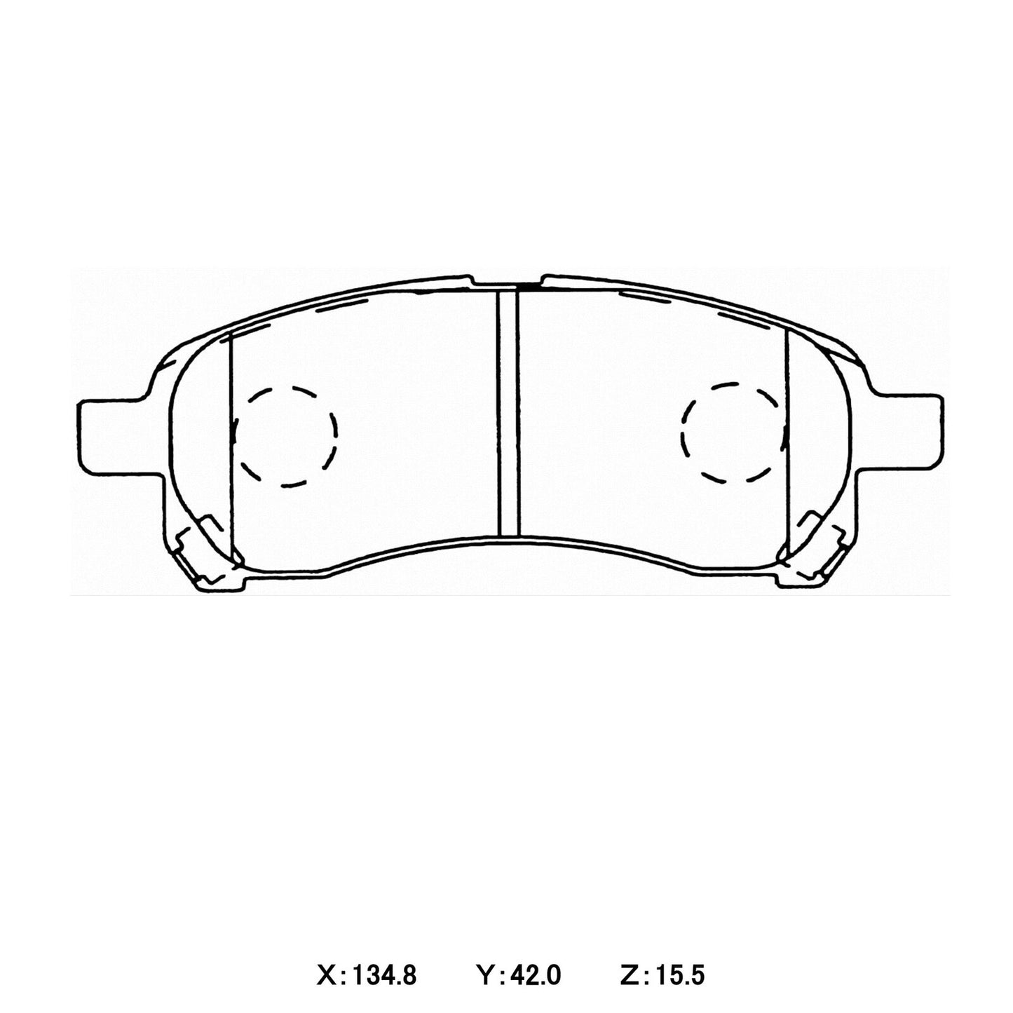 CIRCO  Brake Pads Mitsubishi Mirage CJ4A