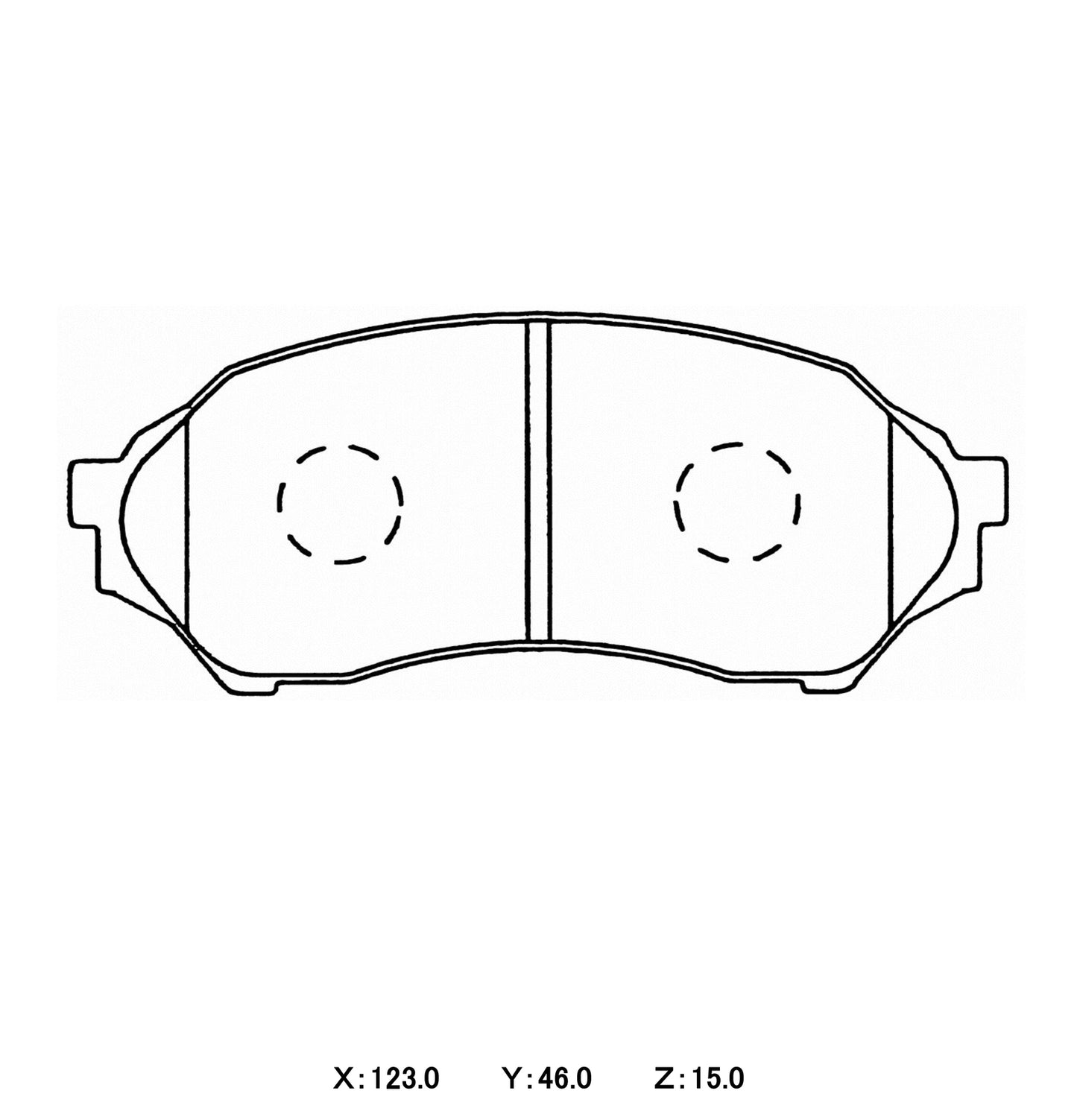 CIRCO Brake Pads Ford Laser KJ-KQ 1.6/1.8, Mazda 323 1.6ltr BJ