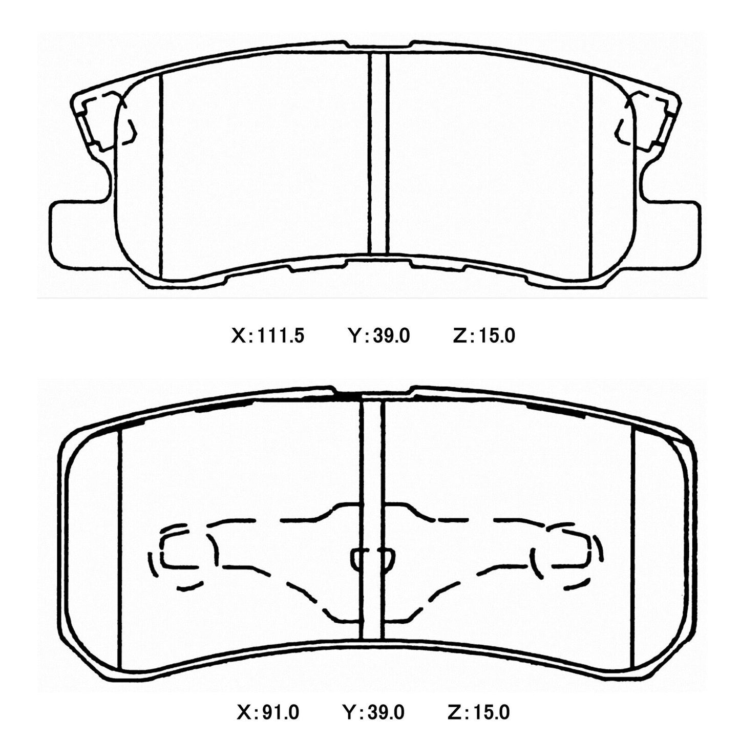 CIRCO Brake Pads Mitsubishi CY4A RALLIART