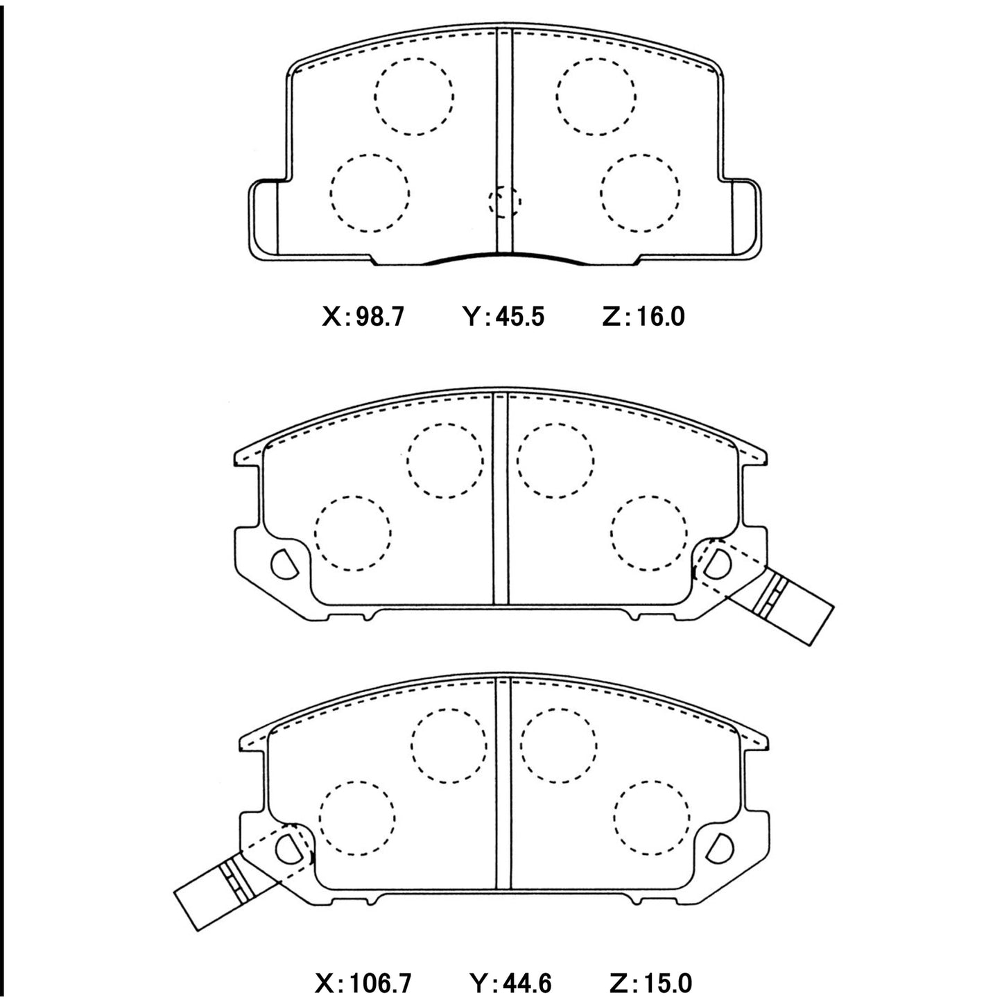WinmaX Brake Pads Toyota MR2