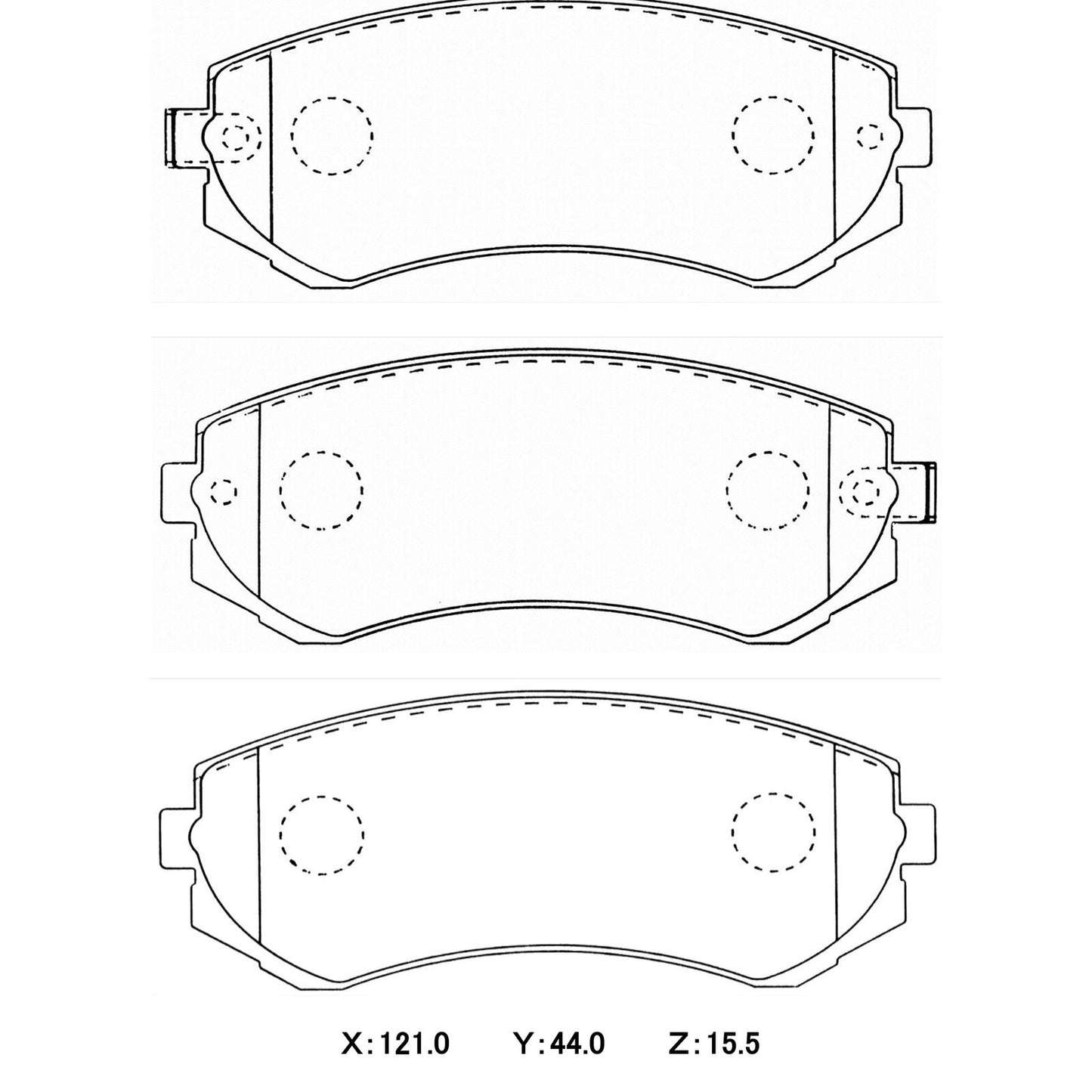 WinmaX Brake Pads Nissan Patrol (Y61, GU) REAR, Nissan Pulsar N14 1.8 FRONT