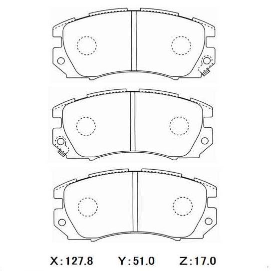 WinmaX Brake Pads Subaru Impreza GC8 92