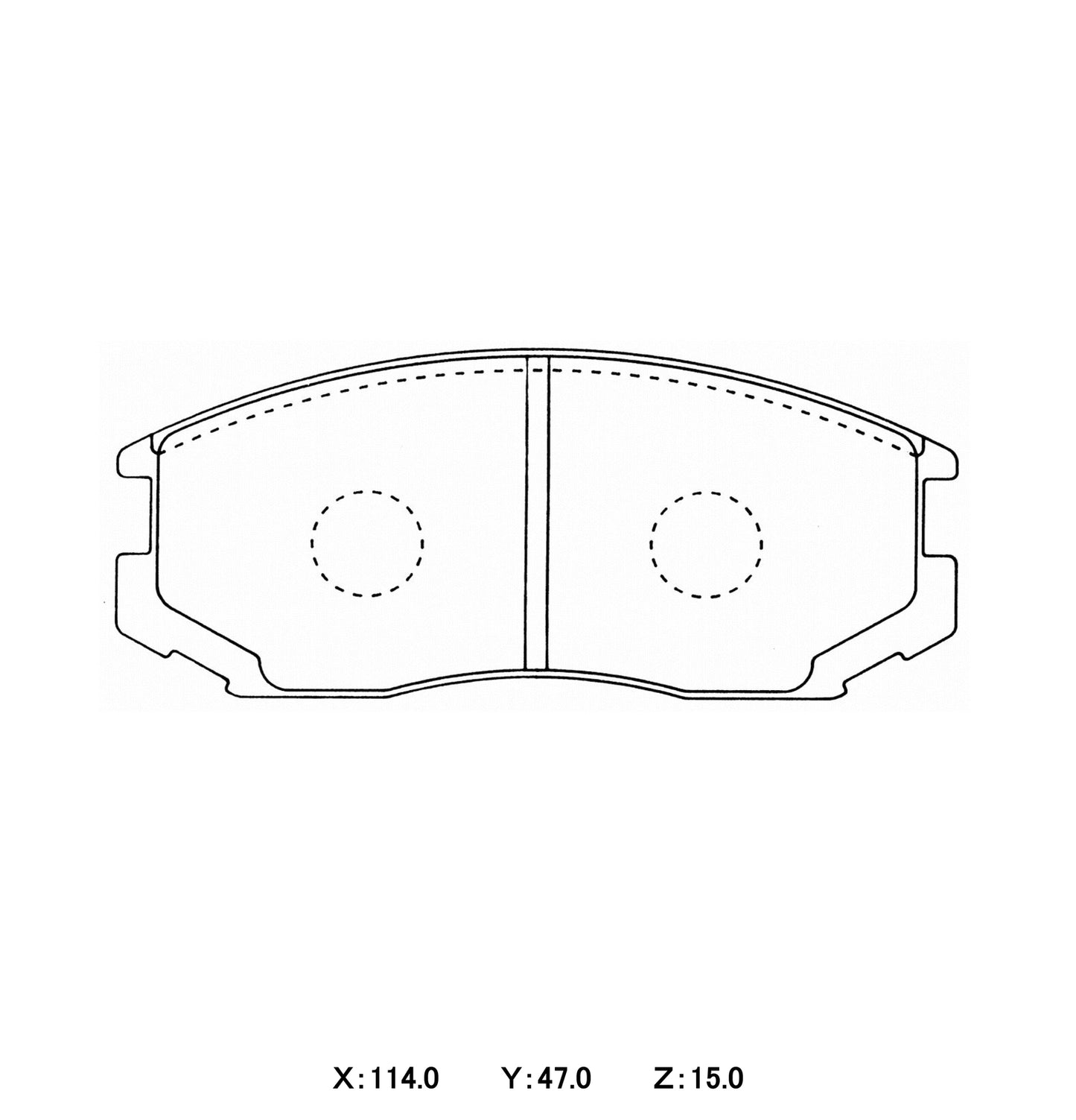 WinmaX Brake Pads Mitsubishi Lancer/Mirage