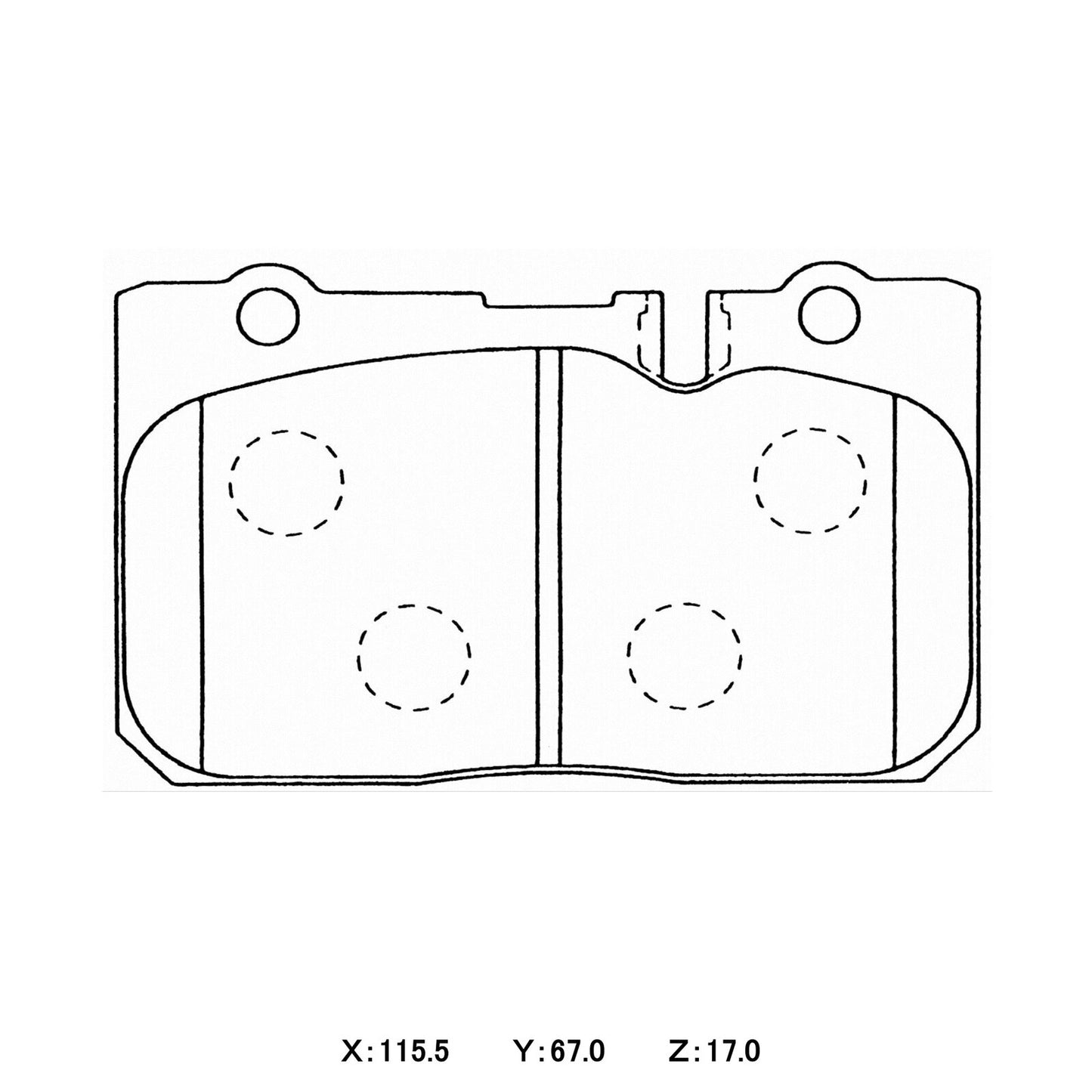 WINMAX Brake Pads Lexus LS400