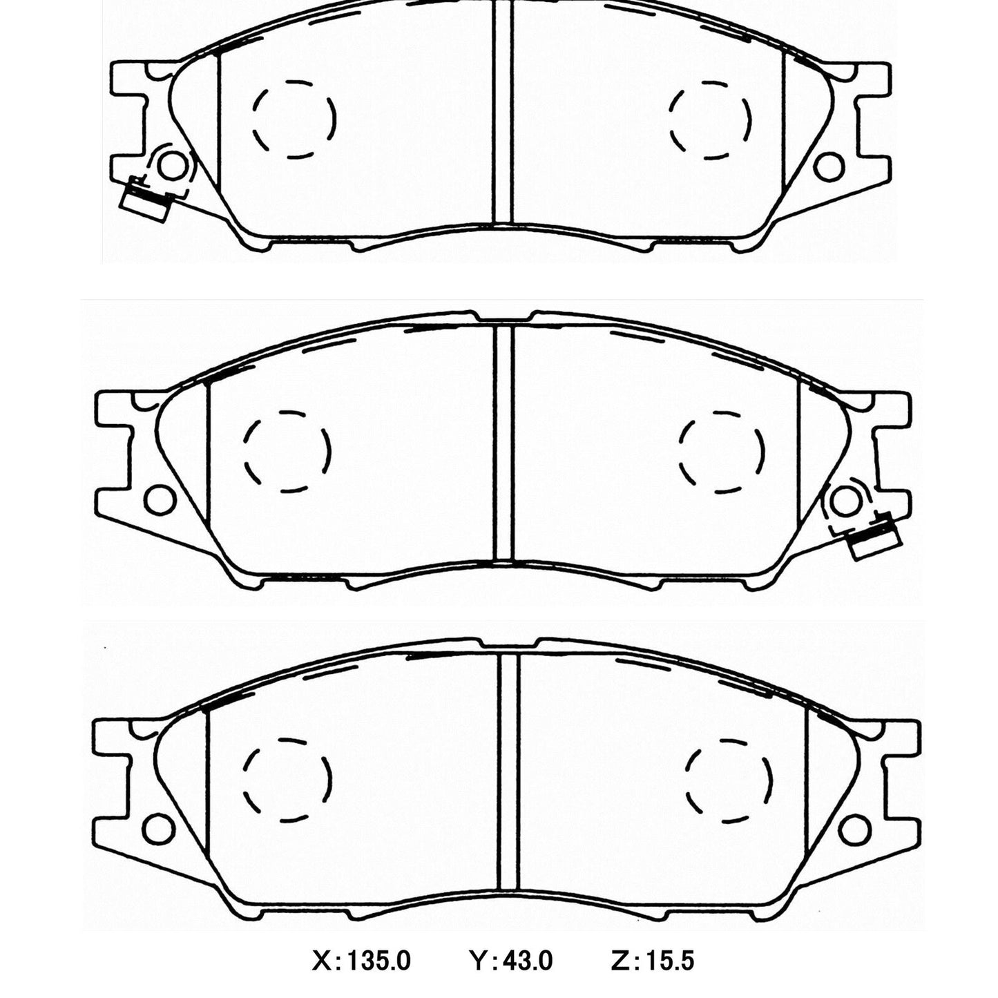 WinmaX Brake Pads Nissan Pulsar N16 FRONT