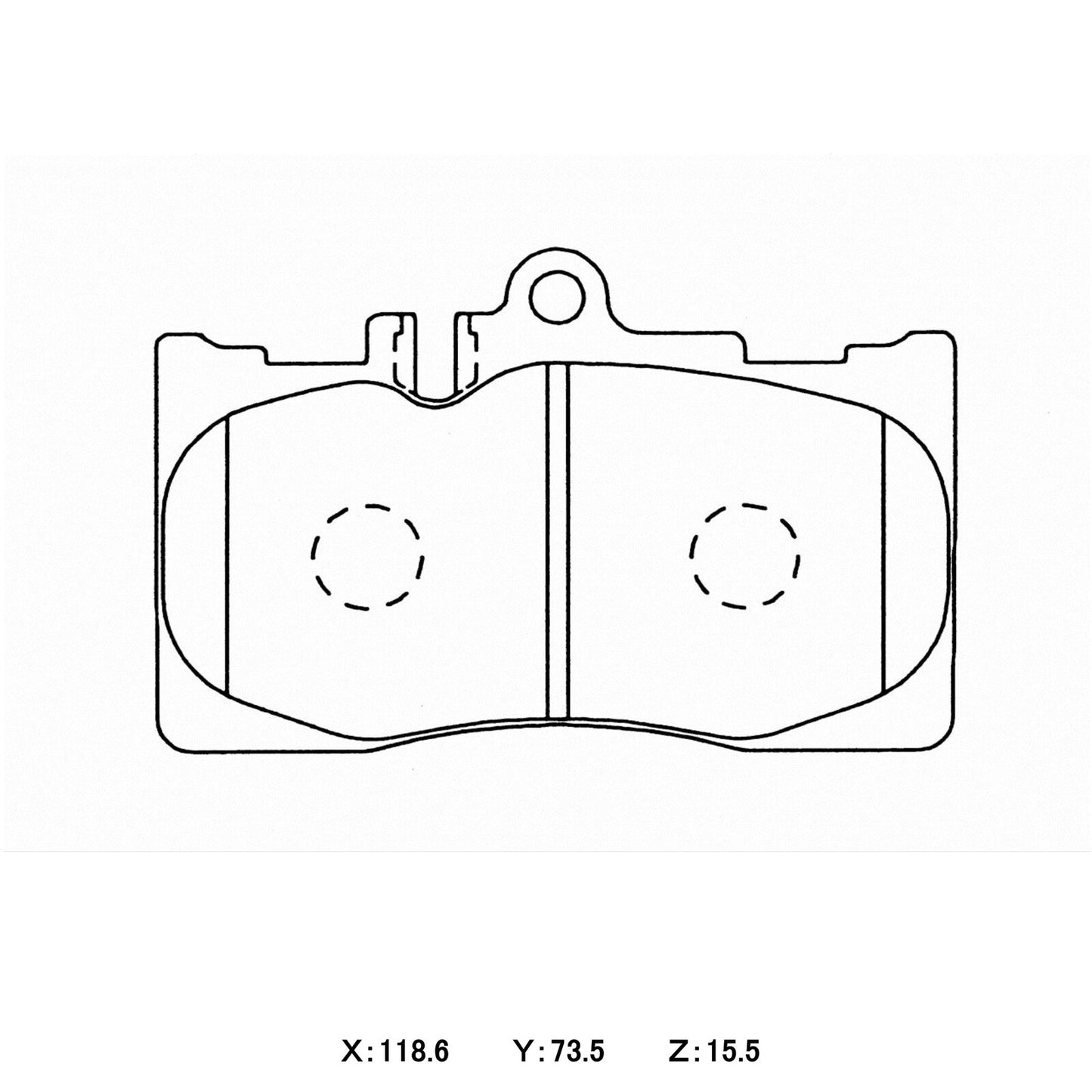 WinmaX Brake Pads Lexus LS UCF30