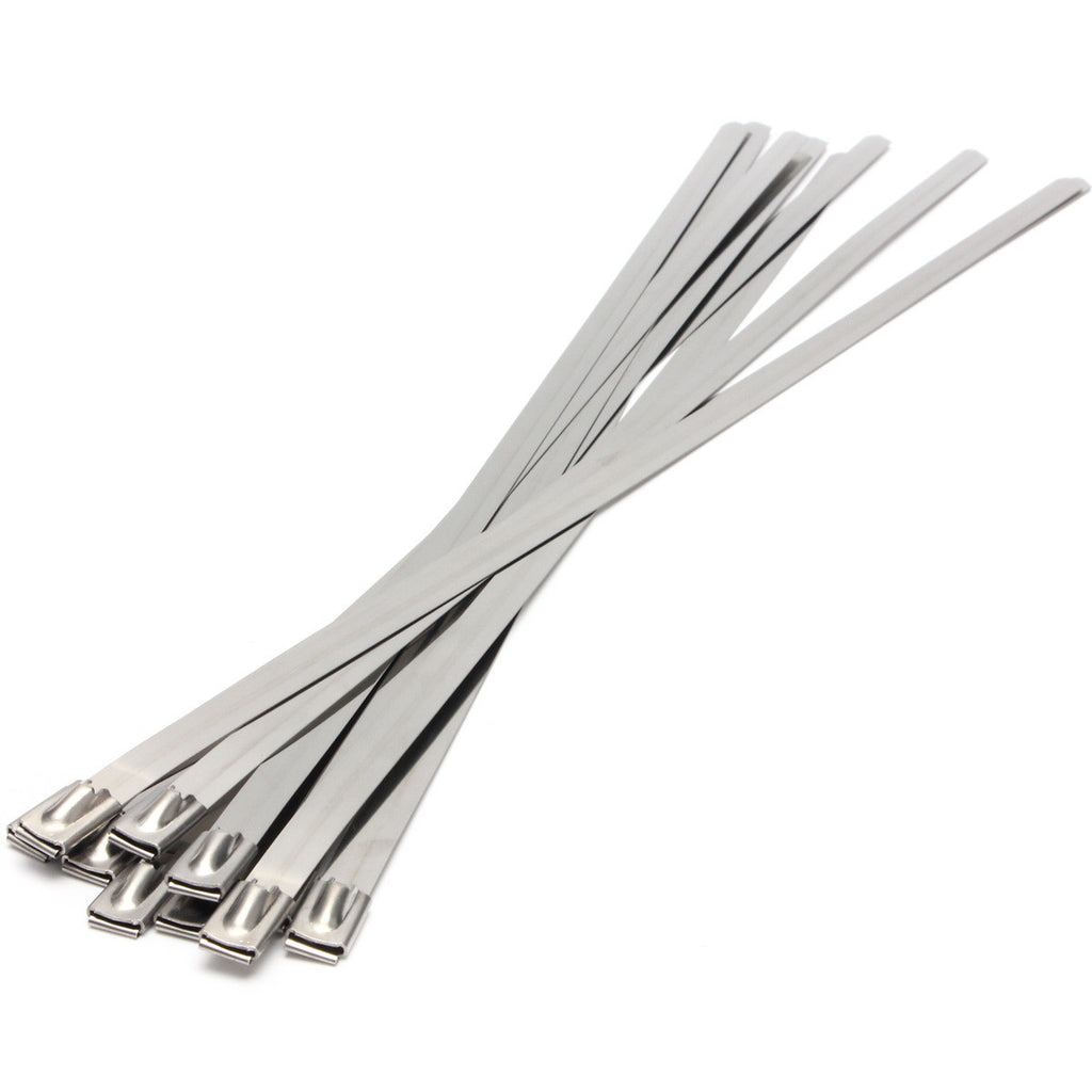 Stainless Steel Cable Ties  - Perfect for Exhaust Wrap