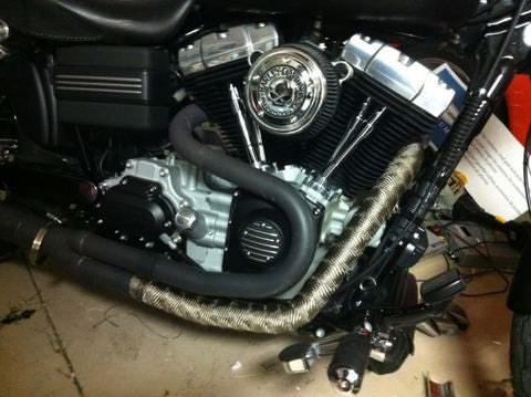 Exhaust heater wrap 